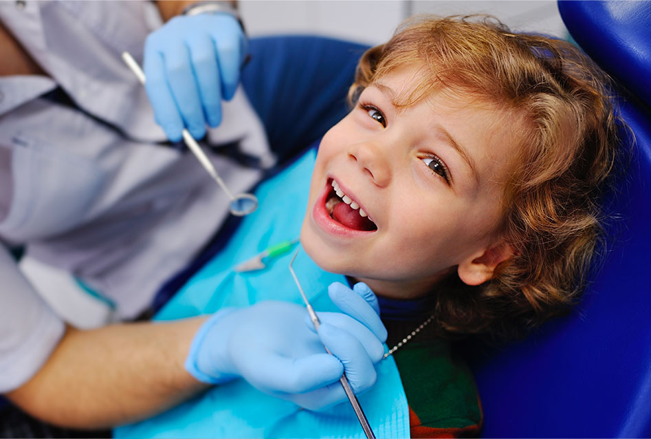 Child Having Dental Check Up from a Family Dentistry in Weyburn, SK
